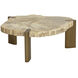 Orric 28 X 24 inch Natural / Antique Brass Coffee Table